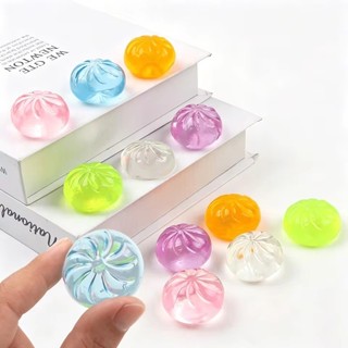 Pha Lê Trong Suốt Hấp Bun Bóp Bộ Đồ Chơi 5 Chiếc Mini Hình Thức Ăn Fidget Đồ Chơi Cảm Giác Với Hấp Phụ Kiện Giảm Căng Thẳng