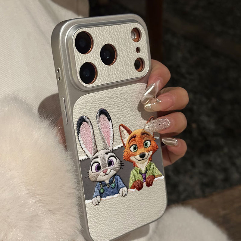 Ốp lưng iPhone Họa tiết da mạ Judy Nick họa tiết iPhone 17 16 15 14 13 12 11 Pro Max Plus Max