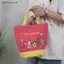 # HB # Phim hoạt hình thêu Pattrn Túi Tote vải Buet dễ thương Túi đựng đồ ăn trưa di động Túi thay đổi hàng ngày.