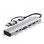 Btsg Bộ chuyển đổi 9 cổng Type C sang Ethernet Trạm kết nối USB có cổng Ethernet Bao gồm USB2 0 USB3 0 khe cắm tốc độ nhanh