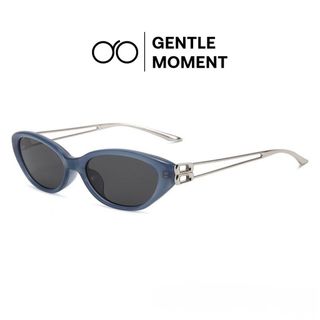 Kính râm mắt mèo GENTLE MOMENT kính mát chống tia UV gọng kim loại cao cấp thời trang nam nữ phong cách GMT602