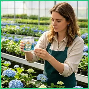 Phân bón cẩm tú cầu biến màu hoa xanh trong nhà Chất dinh dưỡng cẩm tú cầu cho người làm vườn Nông dân trồng cây jiwvn