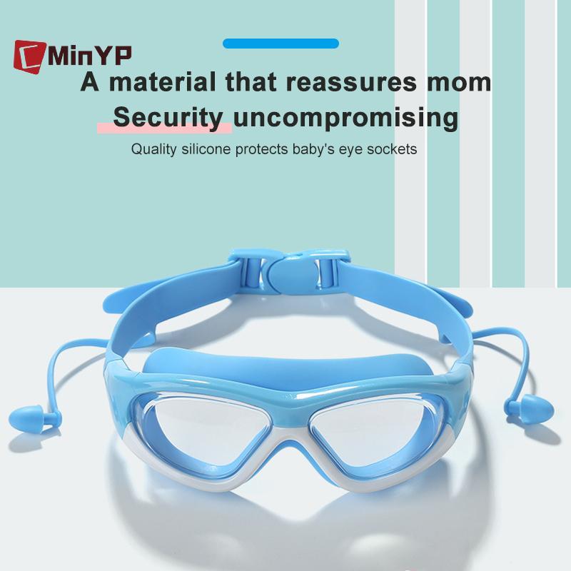 CMinYP Trẻ Em Chống Thấm Nước Có Thể Điều Chỉnh Ban Nhạc Lặn Silicone Chống Tia UV Chống Sương Mù Thiết Thực Thể Thao Dưới Nước Kính Bơi Cho Trẻ Em Vinh Quang