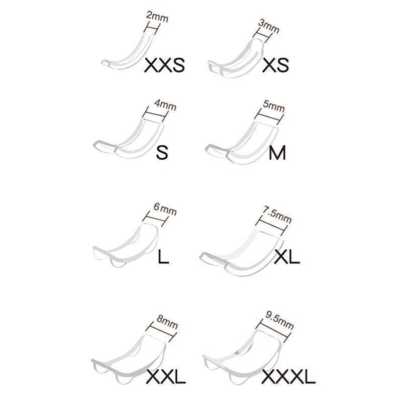 Miếng đệm bảo vệ vòng E-WOITD 8 chiếc Bộ điều chỉnh kích thước vô hình cho vòng rời Silicone trong suốt An toàn và thoải mái khi tặng E-WOITD