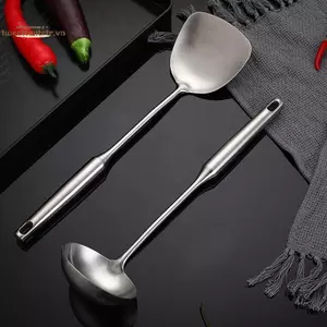 TRTR 304 / 201 Thìa Và Thìa Inox Cách Nhiệt Rỗng Tay Cầm Dụng Cụ Nấu Ăn Dụng Cụ Nhà Bếp Cho Gia Đình VN