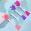 FAVORITEGOODS Silicone Applicator, Tay Cầm Dài Gấu Mặt Bàn Chải, Dễ Thương Hai Đầu Đa Năng Da Mặt Làm Sạch Dụng Cụ Trang Điểm Nữ
