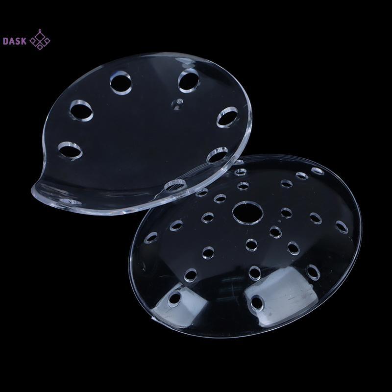 Tấm chắn mắt đơn thoáng khí bằng nhựa xốp, trong suốt, hình bầu dục, bảo vệ mắt nhãn khoa