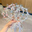 Độc Đáo Đẹp Ngọc Trai Vòng Hoa Streamer Đầu Bé Gái Trẻ Em Công Chúa Phụ Kiện Tóc Hoa Cô Gái Đầu Hoa Vương Miện Hoa Mũ AS3R