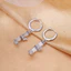 Bông tai tre đá opal nữ phong cách thời trang tối giản thiết kế độc đáo A9AY