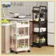 Xe đẩy lưu trữ 3 / 4 tầng di động B & N có bánh xe để tổ chức tại nhà đa năng.