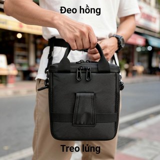 Túi đựng máy ảnh Túi đeo chéo Polyester chống sốc Túi đựng máy ảnh nhỏ Du lịch ngoài trời hàng ngày