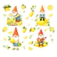 Linh hồn| Miếng Dán Cửa Sổ Có Thể Tái Sử Dụng 4 Miếng Dán Cửa Sổ Gnome Mùa Hè Chống Thấm Nước Có Thể Tháo Rời Tĩnh Bám Đề Can Cho Phòng Tắm Cửa Sổ Trang Trí Tường – Trái Cây Dễ Thương Gnome Home