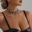 HNKMP Mới Ngôi Sao Năm Cánh sel Mặt Dây Chuyền Nelace Dành Cho Nữ Y2K Dây Xích Choker Nelace Phụ Kiện Trang Sức Dự Tiệc Thời Trang Quà Tặng.