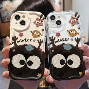 Ốp Lưng Cho OPPO Reno 15 14 13 12 11 10 Pro 8 6 15F 14F 13F 8Z 7Z 6Z A6X A3X A5i A17K A16K A16E A15S A12E Kem Vồng Cong Edge Motif Than Bóng NYK138