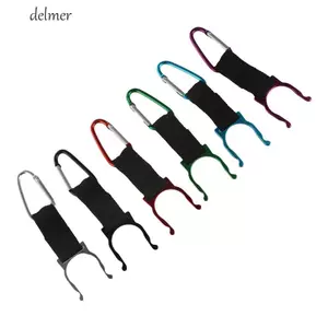DELMER Móc Ấm Siêu Tốc, Nhôm Thể Thao Ấm Siêu Tốc Khóa Chai Nước, Di Động D-Ring Ba Lô Móc Treo Carabiner Mang Theo Chai Nước Kẹp Móc Sinh Tồn Ngoài Trời