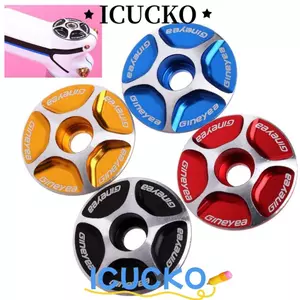 Nắp tai nghe xe đạp ICUCKO, Vỏ tai nghe xe đạp bằng hợp kim nhôm màu đen đỏ xanh vàng, bền nhẹ không ren thể thao ngoài trời