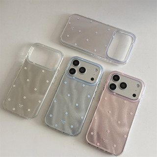 Điểm sóng bốn màu cho iphone17promax 16promax 15promax 15pro iphone15 14promax ốp lưng TPU iphone mới chống bụi