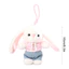 < Pluscloth > Móc khóa sang trọng hình chú thỏ lông tơ dễ thương có hoa Tulip – Túi thỏ nhỏ mềm mại Mặt dây chuyền ba lô quyến rũ Vòng chìa khóa nhồi bông đáng yêu Quà tặng cho bé gái Đông Nam Á Thỏ dễ thương Nhồi bông