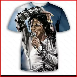 GC1 Michael Jackson 2026 fan quà tặng Áo thun ngắn tay áo thun 110cm-6XL GC1