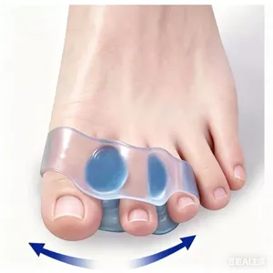 Toe Silicone Chống Rốn Chia Ngón Chân Bao Tách Ngón Chân Chống Trơn Thoáng Khí Mềm Q Co Giãn Đeo Giày Bảo Vệ Chân TPUY
