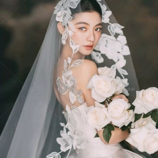 1 Chiếc Cô Dâu Retro Mũ Ren Phong Cách Dài Chụp Ảnh Và Trang Điểm Tạo Kiểu Nâng Cao Cảm Giác Mũ Nón