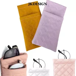 Túi đựng kính mắt JKDESIGN bằng da PU chống nước, thiết kế cao cấp, đơn/đôi lớp, phụ kiện du lịch