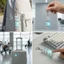 Mới Giảm Căng Thẳng Nút Móc Khóa Fidget Báo Chí Đồ Chơi Phát Sáng Nút Ngón Tay Giải Nén Mặt Dây Chuyền