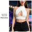 Milyfashion Gợi Cảm Ống Trắng Top Mỏng Hơn Nhìn Sling Dây Rò Rỉ Umbilical Rỗng Ngắn Top Pure Desire KASF