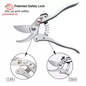 Kéo cắt tỉa PWSEND, Snips Steel Garden Secateurs, Dụng cụ làm vườn thoải mái chất lượng cao Cây tỉa chống rỉ sét
