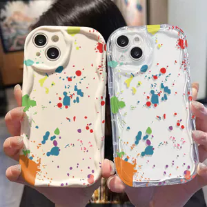 Ốp Lưng Cho Samsung Galaxy A07 A06 A05 A04 A17 A16 A15 A14 A13 A25 A23 A22 A35 A33 A32 A31 A56 A55 A52 A51 A50 Kem Vồng Cong Cạnh Họa Tiết Tranh NYK250