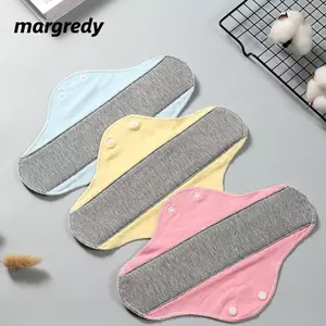 Tã dành cho người lớn MARGREDY, Khăn vệ sinh bằng vải kinh nguyệt bằng vải Cotton có thể tái sử dụng, Người cao tuổi Ngăn ngừa rò rỉ nước tiểu Chống trượt Miếng lót vệ sinh nữ tính mềm mại Thời kỳ lót quần lót