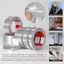 Nhôm Lá Ống Băng Hvac Lá Băng Bạc Chống Thấm Nước Cho Ductwork Đa Năng Trang Trí Nhà Cửa Băng shopidaevn