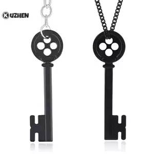 KUZHEN Halloween Kim Loại Chìa Khóa Đồng Hồ Đạo Cụ Neil Gaiman Kho Báu Ngực Chìa Khóa Nelace HOT
