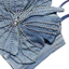 Ban Đầu Handmade Denim Hoa Xương Cá Corset Dây Xích Kim Cương Giả Trang Trí Camisole Ống Ngắn Hiệu Suất Hàng Đầu Trang Phục Nữ
