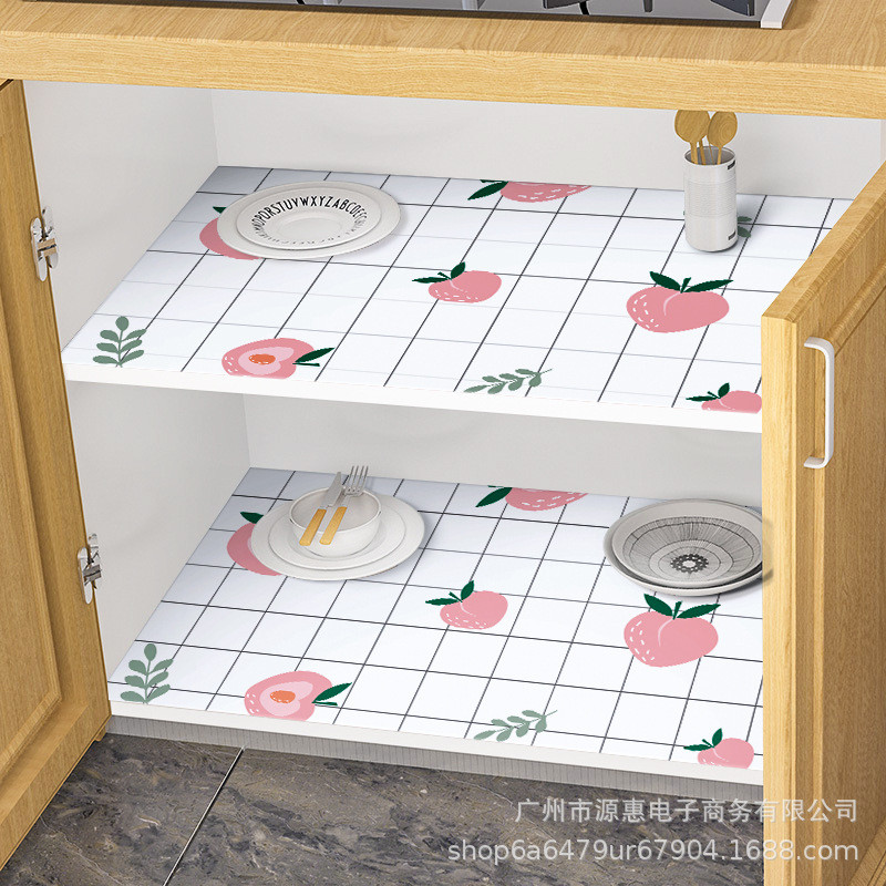 Nhà Bếp Mặt Bàn Miếng Dán Tự Dính Chống Thấm Nước Chống Ẩm Chống Dầu Ngăn Kéo Thảm Giấy Tủ Quần Áo Để Bàn Tân Trang