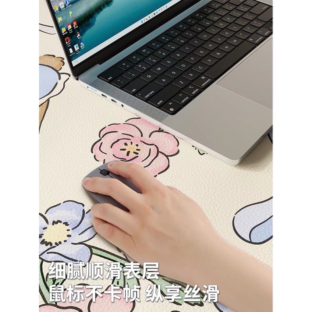 Thảm lót chuột lớn nâng cấp 35x80cm chống nước chống trượt màu pastel dễ thương cho bàn học làm việc trang trí quà tặng