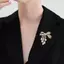 PNPIA- Sang Trọng Zircon Ngọc Trai Nơ sel Trâm Cài Thời Trang Cho Nữ Sáng Tạo Handmade Phù Hợp Với Corsage Chân Quần Áo Phụ Kiện Quà Tặng