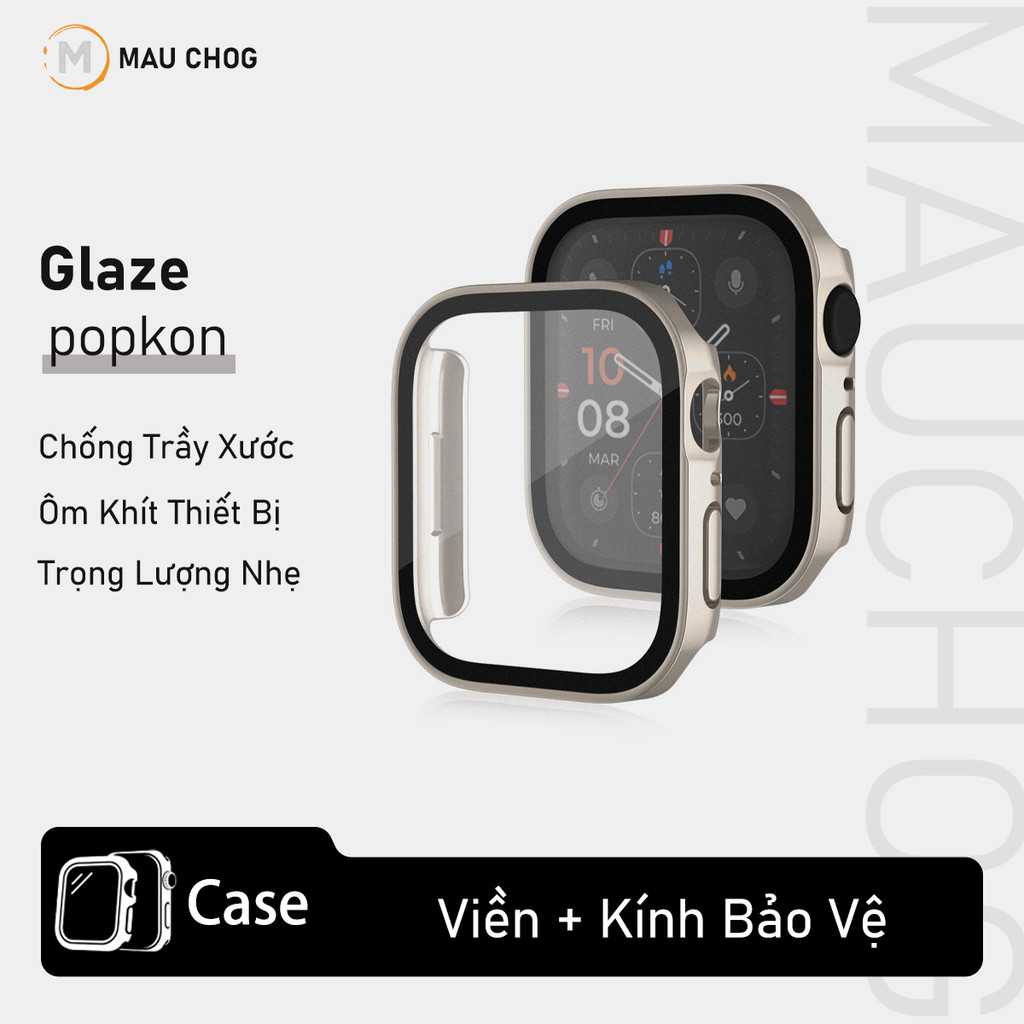 Tổng Hợp Ốp Có Kính Cường Lực Bảo Vệ Cho Đồng Hồ Apple Watch Ultra Series S11 10 9 8 7 6 SE 44/45/46/49 38/40/41/42mm