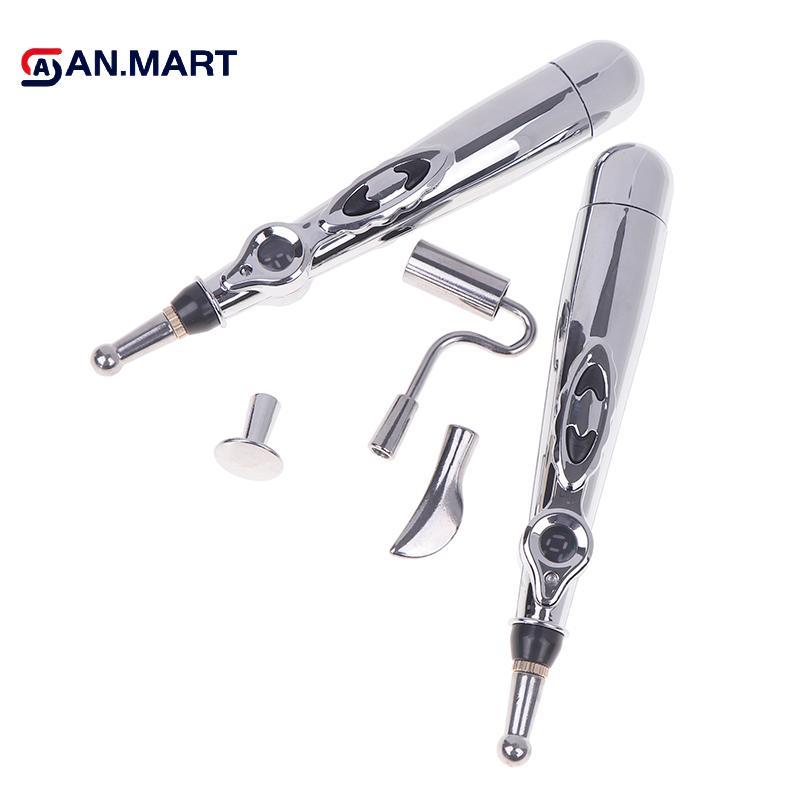 AN.MART 2/5 Đầu Bút Châm Cứu Điện, Massage Kinh Tuyến, Giảm Đau, Bút Massage