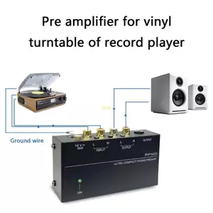 Btsg Bàn xoay từ tính chất lượng Preamp khuếch đại đầu ra Rcas dành cho những người đam mê âm nhạc