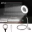 apill Keenso USB LED Light Portable Độ sáng cao 18 Cái Đèn Blubs cho PCLaptop Dây kim loại linh hoạt Tiết kiệm điện WorkStudyTravel Màu đen (Đen)