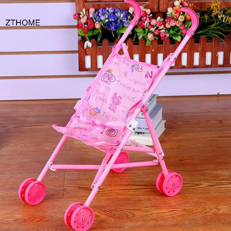 ZTHOME Bền Tương Tác Búp Bê Pram Giả Vờ Chơi Đồ Chơi Ổn Định Búp Bê Handcart Nhựa Xe Đẩy Cho Bé Trai Bé Gái Trẻ Sơ Sinh HOT