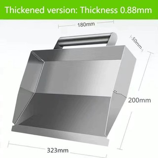 Dụng cụ inox dày trát vữa tường, xẻ bê tông trát xi măng, dao xây gạch cho thợ xây công trình xây dựng nhà ở