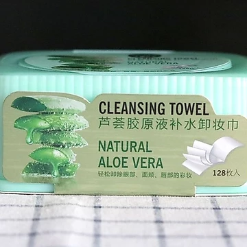 Nàng Tiên Cá Công Chúa Lô Hội Chất Lỏng Dưỡng Ẩm Tẩy Trang Khăn Lau Ướt Tẩy Trang Khăn Lau Làm Sạch Sâu Mặt Tẩy Trang Mắt Môi Trang Điểm
