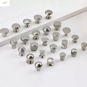 Tay cầm đồ nội thất ZENZON, Kéo tủ nhôm không gian bạc, Tay nắm cửa nhỏ Lỗ đơn Bền bỉ Đồ nội thất tiện lợi Núm tủ quần áo