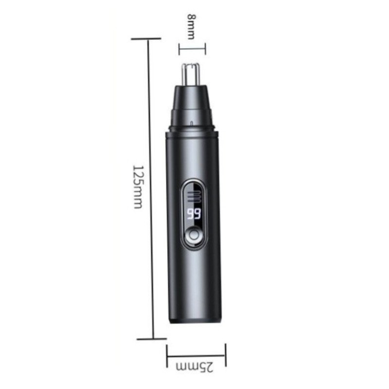 máy tỉa lông mũi điện màn hình led sạc type c lưỡi kép an toàn chống nước vệ sinh dễ