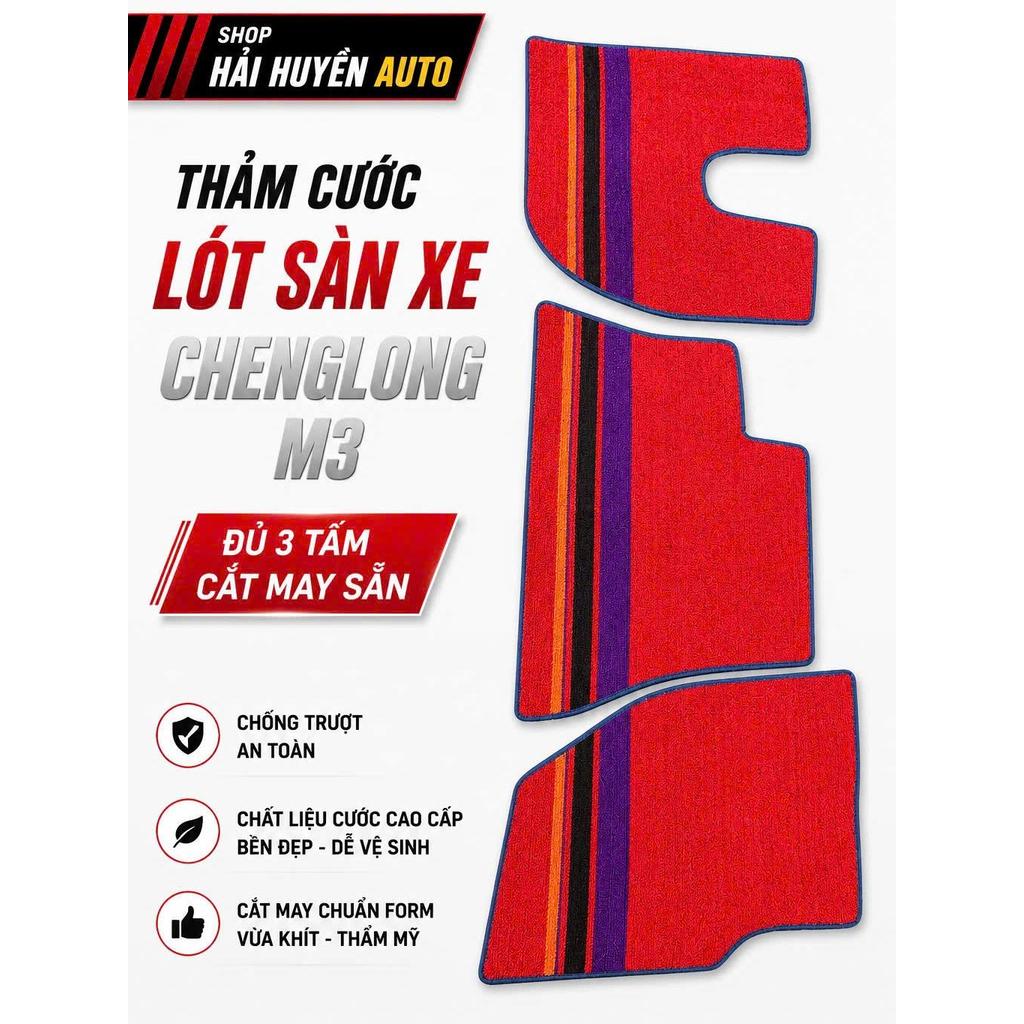 [ Chenglong M3 ] Thảm cước xe Chenglong M3 đủ 3 tấm cắt may chuẩn form xe chống thấm nước chống trơn chống trượt