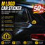3D IN SÁNG TẠO M STICKER Sử dụng kép Nhãn dán trang trí ô tô và nam châm tủ lạnh Hàng ngày Quà tặng nhỏ Trang trí