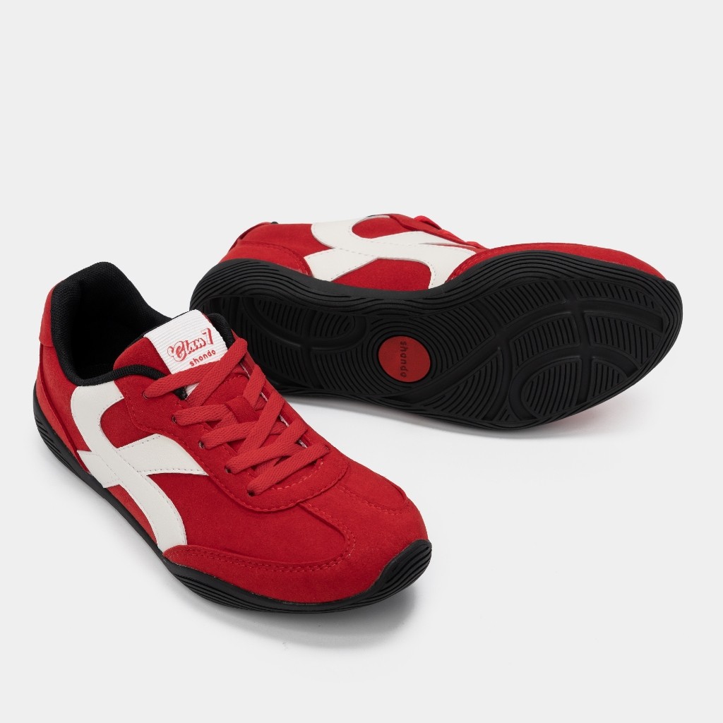 Giày Thể Thao Sneaker Unisex Shondo Class 7 Đế Thấp Cao Su Da Lộn Nhiều Màu | BigBuy360 - bigbuy360.vn