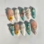 10 Chiếc Đầu Móng Tay Hình Hạnh Nhân Với Ngọc Trai Sao Biển-Thiết Kế 3D Họa Tiết Lấp Lánh Bấm Móng Tay Cho Nữ Tiệc Cưới